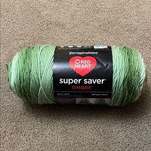 Red Heart Super Saver Ombre Yarn - Green